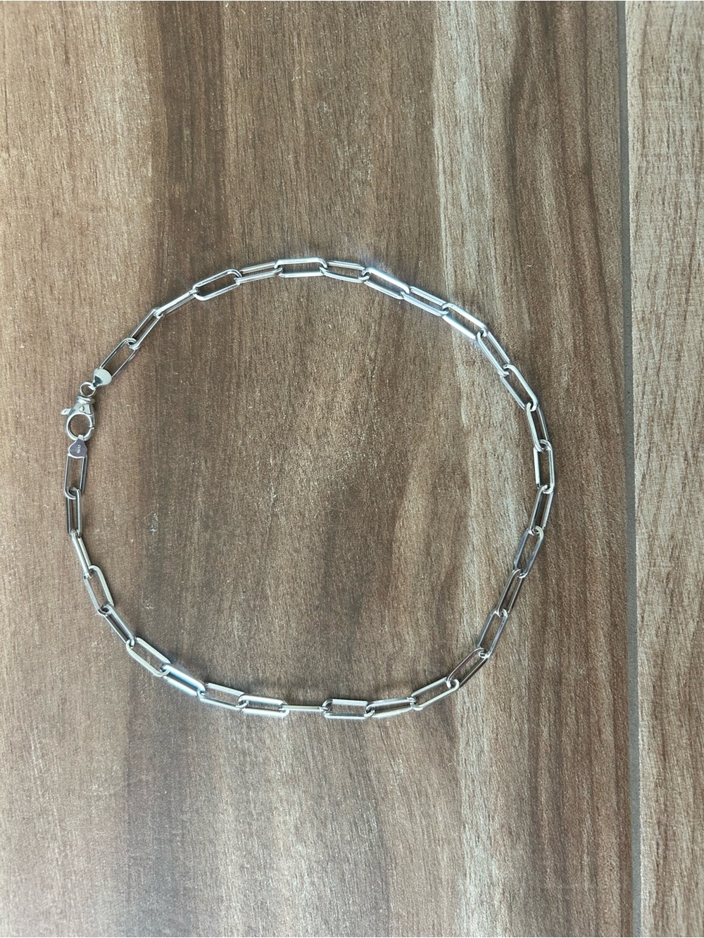 Sterling Silver Paperclip Long Link Necklace - 20 Inch Chain Vintage! - Picture 10 of 11